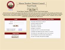 Tablet Screenshot of member.mtdctrustfunds.org